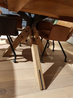 Habufa Jardin Starburst Oak Round Dining Table