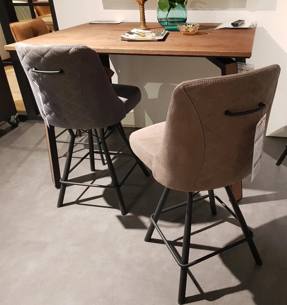 Habufa Eefje Bar Stools-Bar Stools-Habufa-Anthracite-Against The Grain Furniture