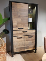 Habufa Sardinie Driftwood Tall Storage Display Cabinet-Storage cabinet-Habufa-Against The Grain Furniture