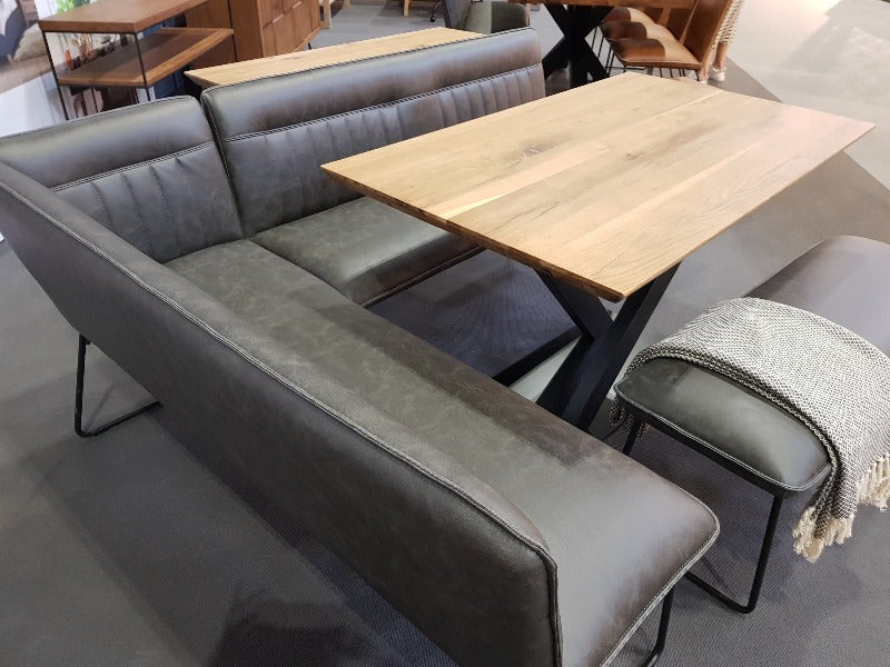 Baker Grey Cooper Benches-Dining benches-Baker-Grey Low Bench-Against The Grain Furniture
