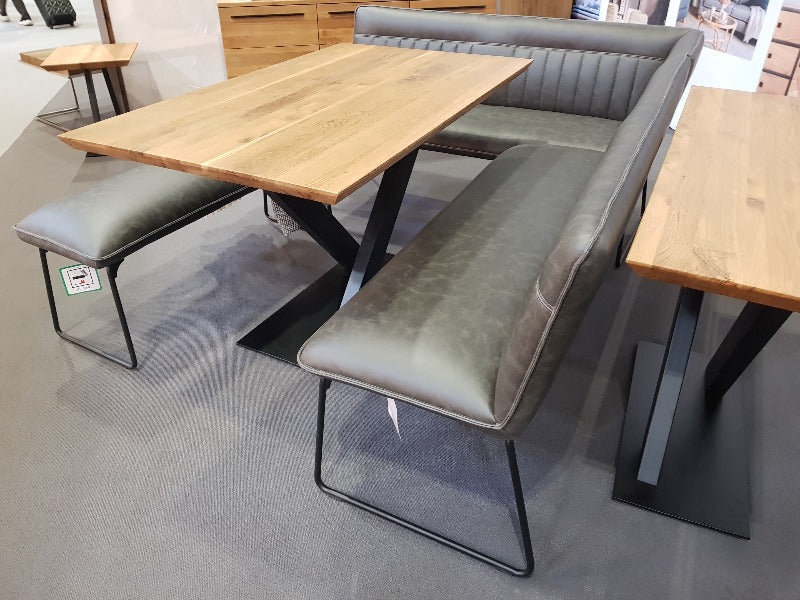 Baker Grey Cooper Benches-Dining benches-Baker-Grey Low Bench-Against The Grain Furniture