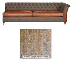 Granby Harris Tweed and Leather Modular Corner Groups-harris tweed corner groups-Carlton Vintage-4 Seat Righthand Facing-Hunters Lodge-Against The Grain Furniture