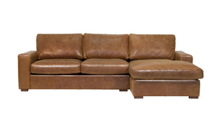 Maximus Full Aniline Chaise and Corner Groups-harris tweed leather sofas-Against The Grain Furniture-4 Seater Right Hand Facing Chaise-Against The Grain Furniture