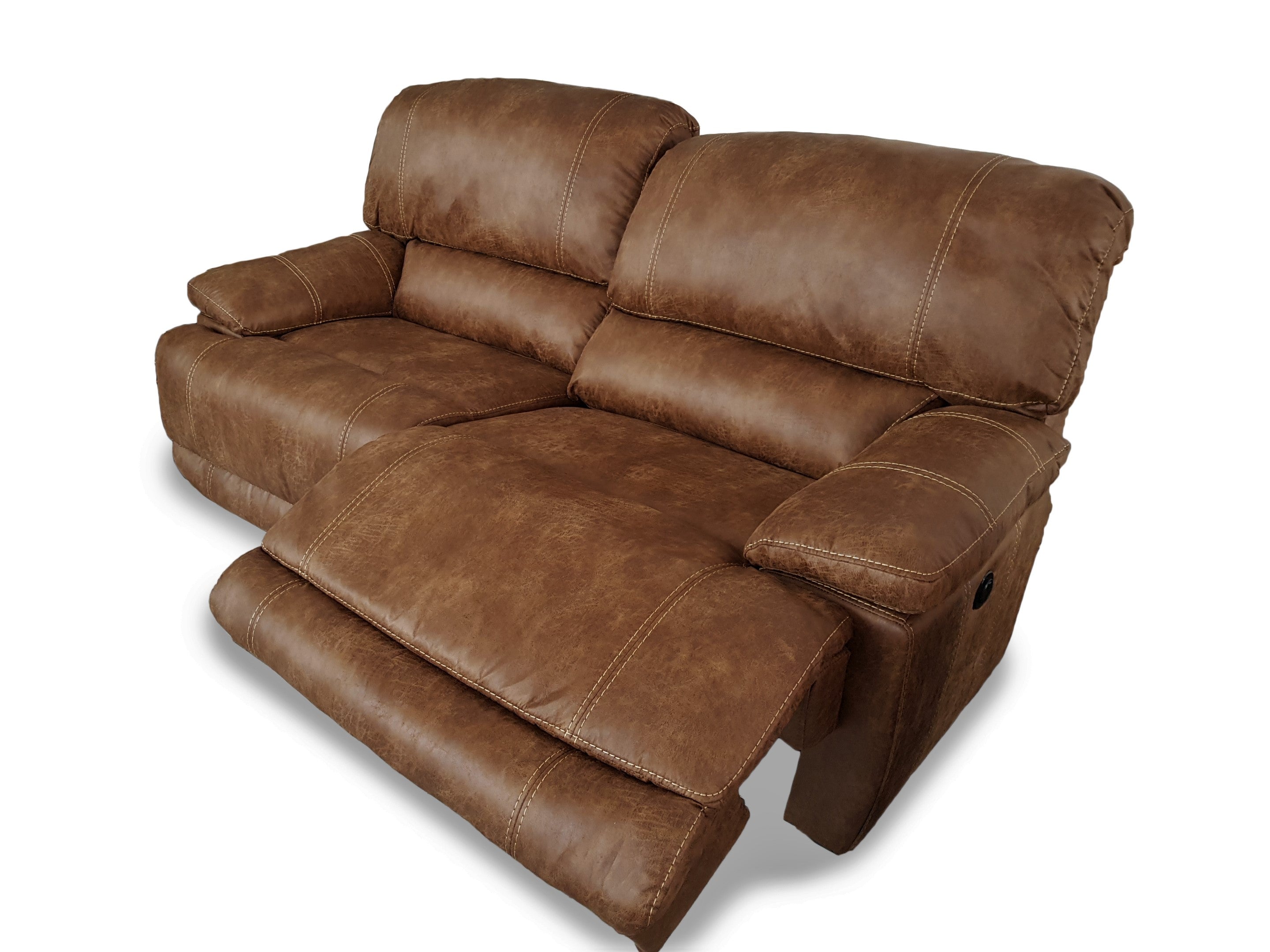 Guvnor 3 Seater Recliner Sofas In Tan