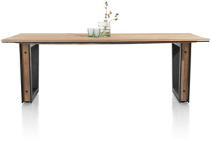 Habufa Makalu Dining Tables in Gently Smoked Acacia-Dining Table-Habufa-230cm x 100cm-Against The Grain Furniture