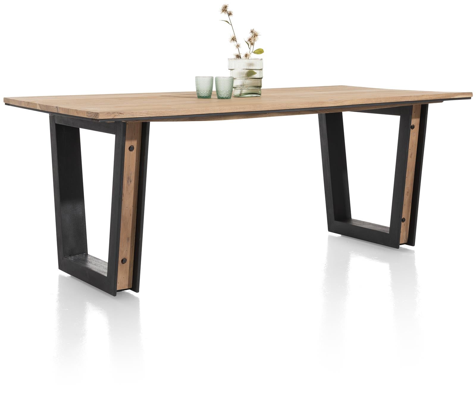 Habufa Makalu Dining Tables in Gently Smoked Acacia-Dining Table-Habufa-200cm x 100cm-Against The Grain Furniture