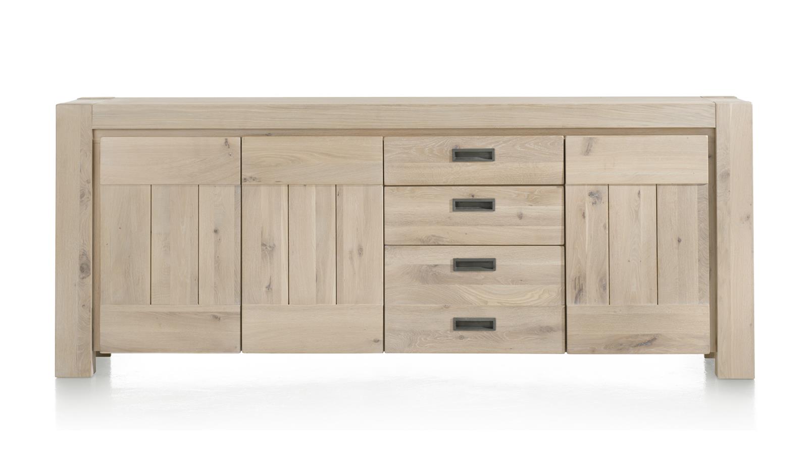 Habufa Bespoke Santorini Oak Sideboards in Four Colours-sideboards-Habufa-230-Castle White-Against The Grain Furniture