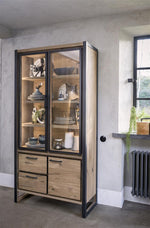 Habufa Metalox Glass Storage Cabinets-display cabinet-Habufa-Double Glass Doors-Against The Grain Furniture