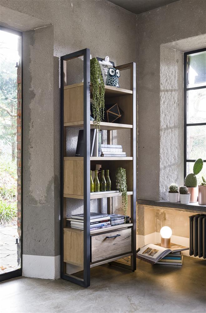 [Habufa_Cleveland]-Bookcase-Habufa-65 cms wide x 2.00 high-Against The Grain Furniture