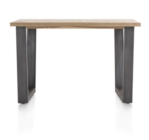 [Habufa_Cleveland]-Dining Tables-Habufa-130 cms-U shape metal legs-Wavy edge-Against The Grain Furniture