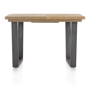 [Habufa_Cleveland]-Dining Tables-Habufa-140 x 90 cms ext:-U shape metal legs-Straight edge-Against The Grain Furniture