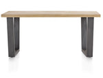 [Habufa_Cleveland]-Dining Tables-Habufa-170 cms-U shape metal legs-Straight edge-Against The Grain Furniture