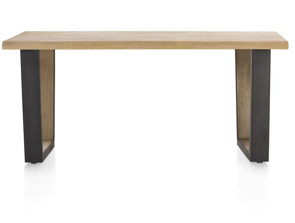 [Habufa_Cleveland]-Dining Tables-Habufa-170 cms-U shape metal legs wood insert-Wavy edge-Against The Grain Furniture