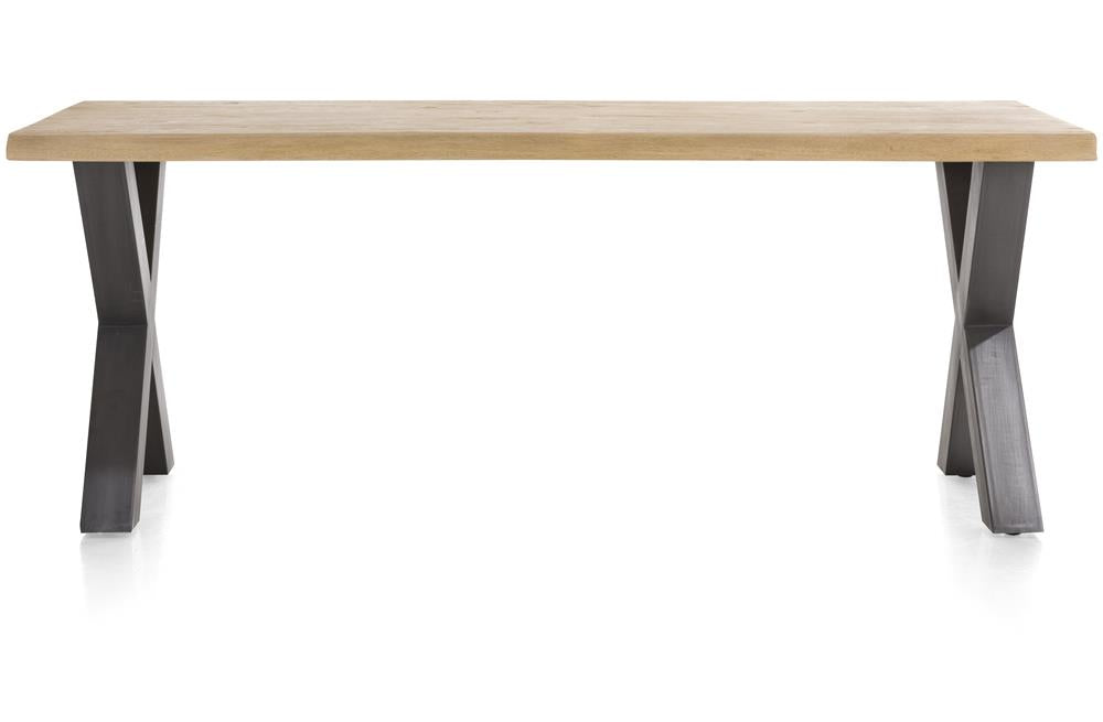 [Habufa_Cleveland]-Dining Tables-Habufa-170 cms-U shape metal legs-Wavy edge-Against The Grain Furniture