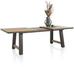 Habufa Farmer and Farmland Oak and Metal Tables-Dining and bar Tables-Habufa-180cm-Against The Grain Furniture