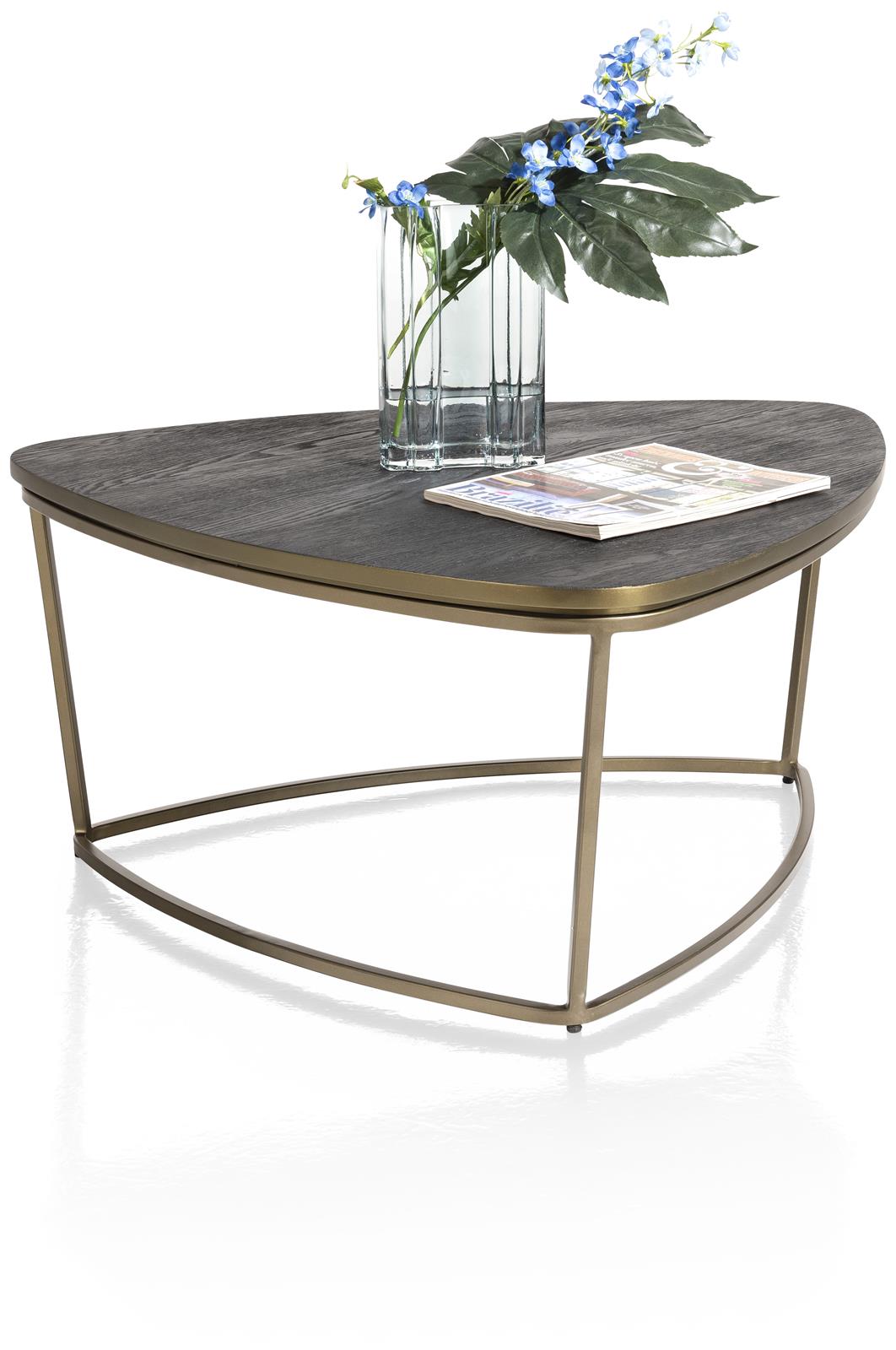 [Habufa_City-Side Table-Habufa-Triangular 80 x 85 Carbon Stained-Against The Grain Furniture
