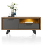 Habufa Cubo TV Lowboards in Smoked Oak and Grey