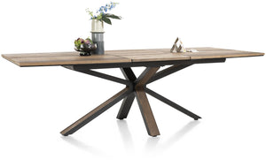 Habufa Cubo Starburst Dining Tables in Smoked Oak