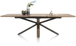 Habufa Cubo Starburst Dining Tables in Smoked Oak