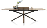 Habufa Cubo Starburst Dining Tables in Smoked Oak