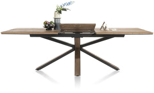 Habufa Cubo Starburst Dining Tables in Smoked Oak