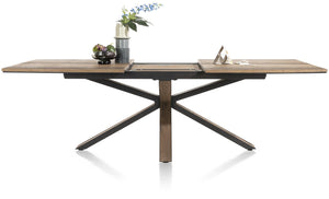 Habufa Cubo Starburst Dining Tables in Smoked Oak