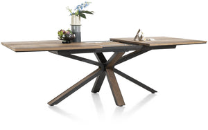 Habufa Cubo Starburst Dining Tables in Smoked Oak