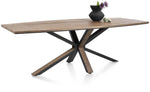 Habufa Cubo Starburst Dining Tables in Smoked Oak
