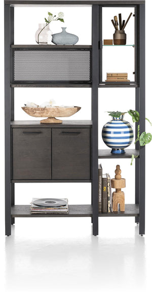 Ridgefield Urban Oak Room Divider Anthracite