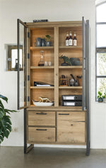 [Habufa_Cleveland]-display cabinet-Habufa-Double Glass Doors-Against The Grain Furniture