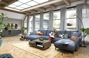 Habufa Cubo Coffee Tables in Smoked Oak and Grey