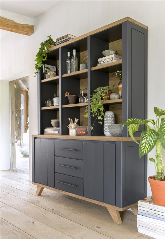 Habufa Jardin Buffet Display Cabinet-Buffet Hutch-Habufa-Grey-Against The Grain Furniture