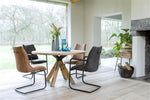 Habufa Jardin Starburst Oak Dining Table-Dining Tables-Against the Grain Furniture-Against The Grain Furniture