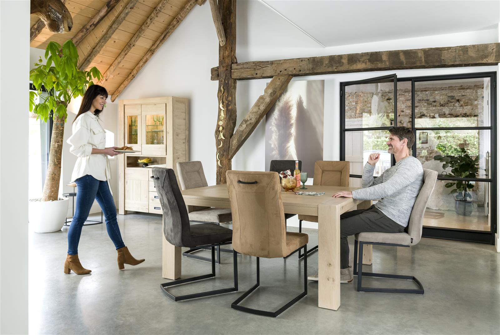 [habufa oak furniture]-[habufa dining furniture]-[furniture village detroit]-Castle White-Against The Grain Furniture
