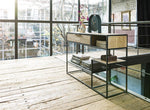 Habufa City Console Table in Oak and Metal-console table-Habufa-Medium Oak-Against The Grain Furniture