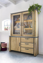 Habufa Farmer and Farmland Buffet Hutch Glass Display Cabinet-Buffet Hutch-Habufa-Against The Grain Furniture