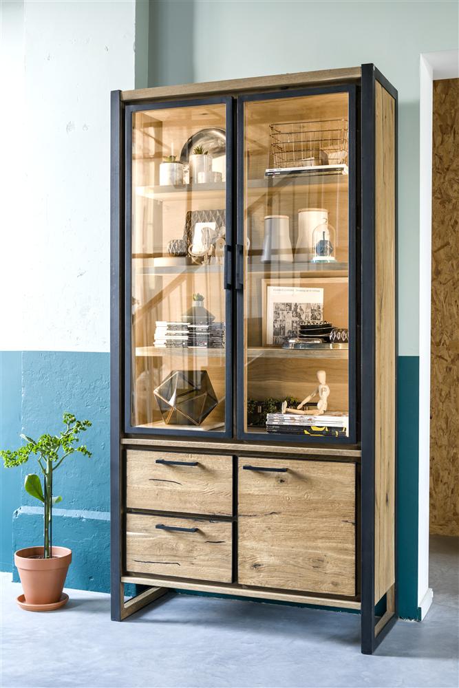 Habufa Metalox Glass Storage Cabinets-display cabinet-Habufa-Double Glass Doors-Against The Grain Furniture