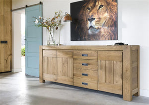 Habufa Bespoke Santorini Oak Sideboards in Four Colours-sideboards-Habufa-185-Castle Sand-Against The Grain Furniture