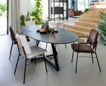 Ridgefield Urban Oak Elliptical Dining Tables in Light Oak