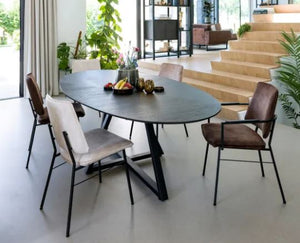 Ridgefield Urban Oak Elliptical Dining Tables in Light Oak