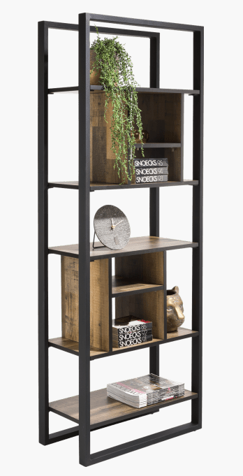 Habufa Sardinie Driftwood Bookcase Room Divider-Book shelves-Habufa-Against The Grain Furniture