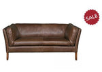 Bugsy Harris Tweed and Leather Sofas.-Against The Grain Furniture-Against The Grain Furniture