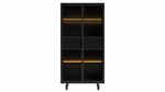 Ridgefield Urban Oak Glass Display Cabinet in Anthracite