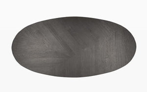 Ridgefield Urban Oak Elliptical Dining Tables in Anthracite