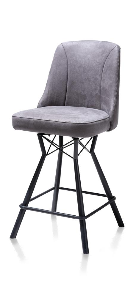 Habufa Eefje Bar Stools-Bar Stools-Habufa-Anthracite-Against The Grain Furniture