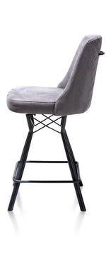 Habufa Eefje Bar Stools-Bar Stools-Habufa-Anthracite-Against The Grain Furniture