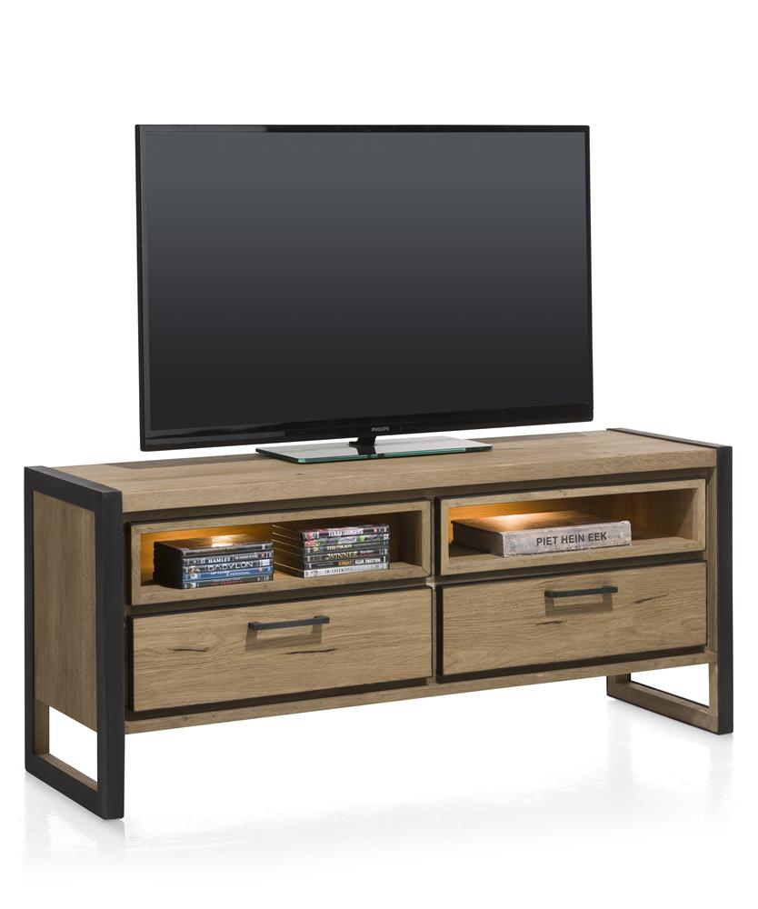 Habufa Metalox Lowboard TV Unit-Tv and Media Unit-Habufa-140cm-Against The Grain Furniture