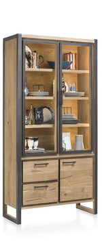 [Habufa_Cleveland]-display cabinet-Habufa-Double Glass Doors-Against The Grain Furniture