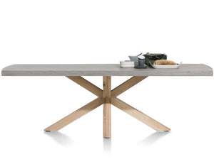 Habufa Maestro and Maitre Concrete Tables With Metal or Oak Legs-Dining Tables-Habufa-180x103cm-Oak natural-Against The Grain Furniture