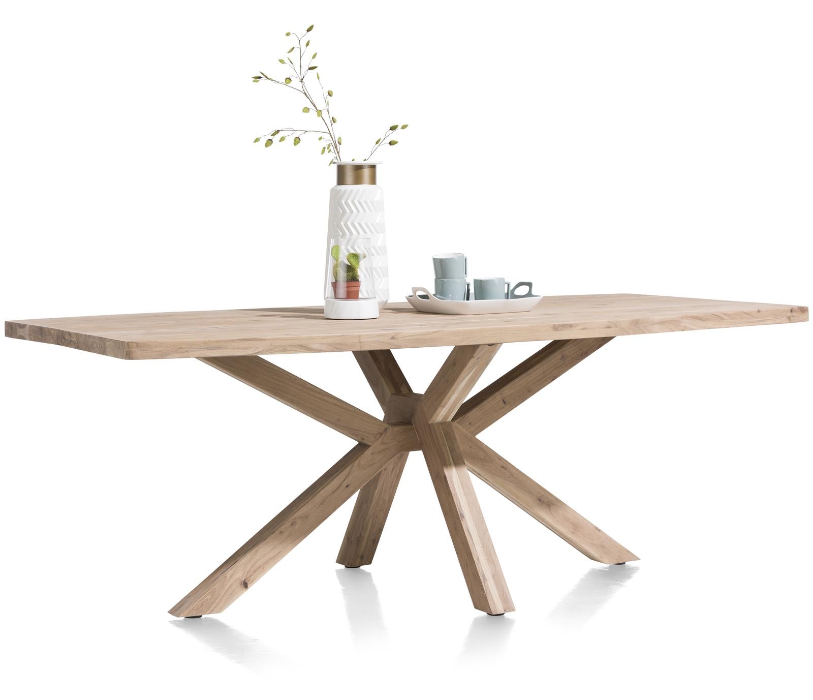 Habufa Quebec Dining tables-Dining Tables-Habufa-180 x 100-Solid Wood Legs-Against The Grain Furniture